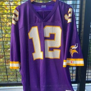 1999 Champion Minnesota Vikings Rare “Rookie Year” Daunte Culpepper #12 Jersey